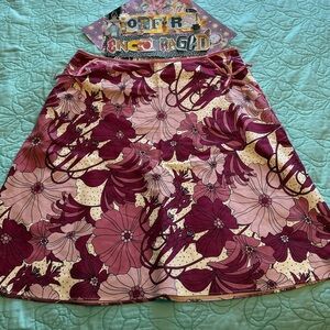 Hillard & Hanson Pink and Cream Skirt